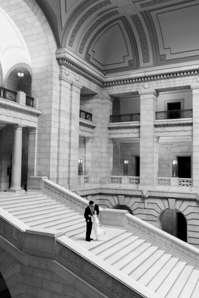 Romantic Indoor Engagement Session at Manitoba Legislative Building - Indoor Engagement Photos - Winnipeg Wedding Photographer - Manitoba Wedding Photographer - Canadian Wedding Photographer