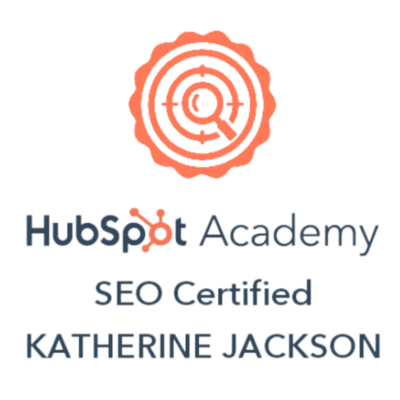Kat Jackson is certified by HubSpot Academy to provide the best SEO service for your small business.