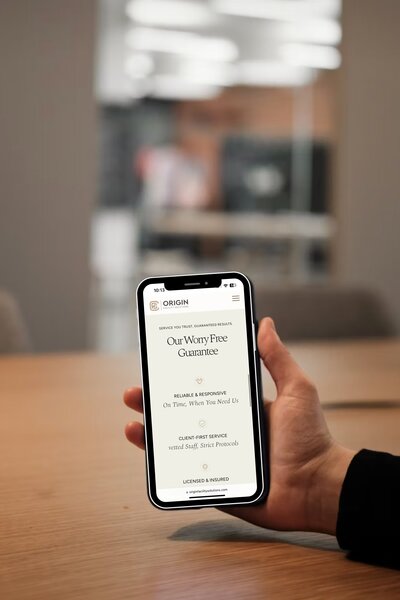 Luxury hotel website mockup for The Emerson Boutique Hotel, featuring a high-end, user-friendly design for an immersive guest experience
