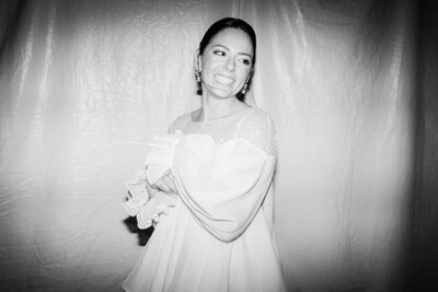 A fun moment with a bride at her Chattanooga Tennessee wedding reception