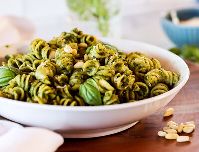 basil and pesto pasta recipes In The Kitchen With Jackie O.