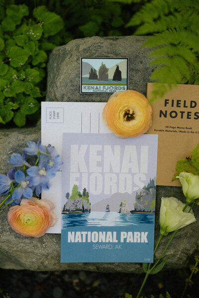 Elope in Kenai Fjords in Alaska with gorgeous invite suites