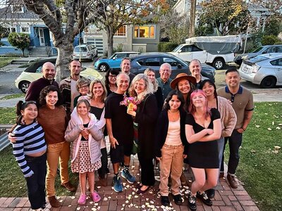 amy with family and friends
