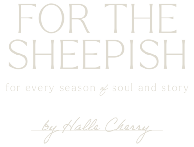 For the Sheepish Counseling Ministries logo with tagline “for every season of soul and story” and signature by Halle Cherry