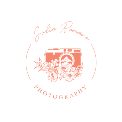 Julia Romano Photography logo Flagstaff camera florals mountains san Francisco peaks