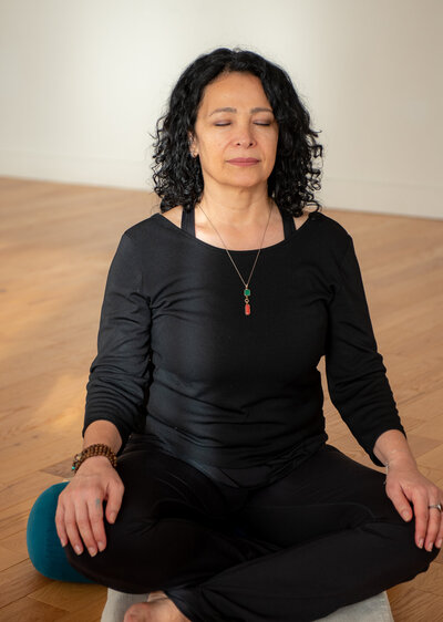 lady in meditation pose