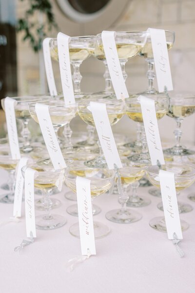 Champagne glass tower