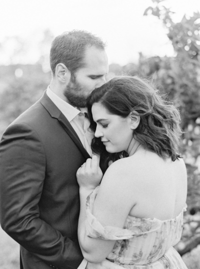Engagement Photography Gauzy dress Marchesa Notte Soergel's Orchard  | Pittsburgh Wedding Photographer | Anna Laero
