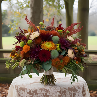 autumn wedding bouquet