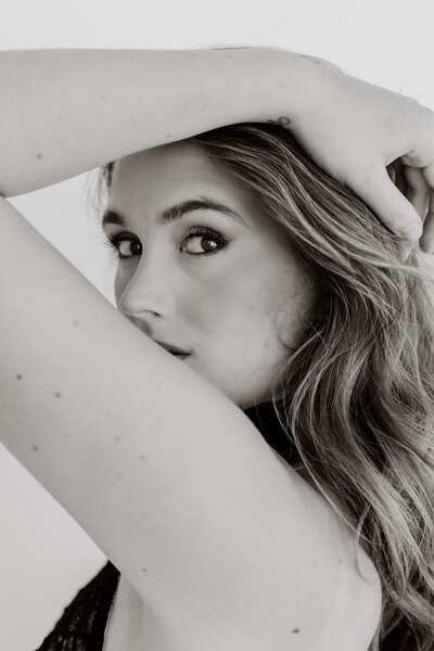 Elegante boudoir fotoshoot
