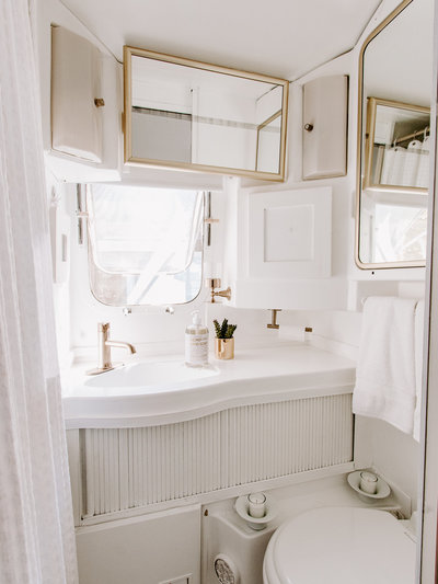 Shop our bathroom faves  | Airstream RV trailer | DESIGN THE LIFE YOU WANT TO LIVE | Lynneknowlton.com |