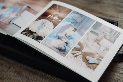 digital and heirloom keepsakes wedding album