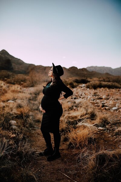 El Paso Desert Maternity Session