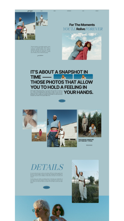 Georgie showit website template mockup