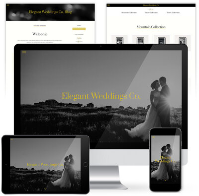 The Template Emporium shop Showit one pager website template for creatives