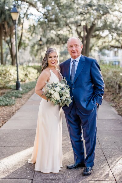 Denise + Mike's elopement at Forsyth Park - The Savannah Elopement Package, Flowers by Ivory and Beau