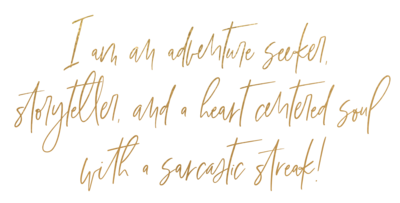 Gold Metallic Script Text