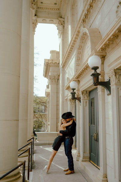 downtown okc engagement session