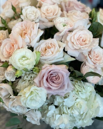 Wedding flowers blush