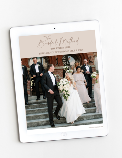 How to plan a wedding resource by Kimberly Hensley on an ipad.