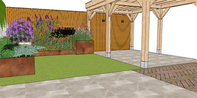 Tuinontwerp kleine tuin in Eemnes