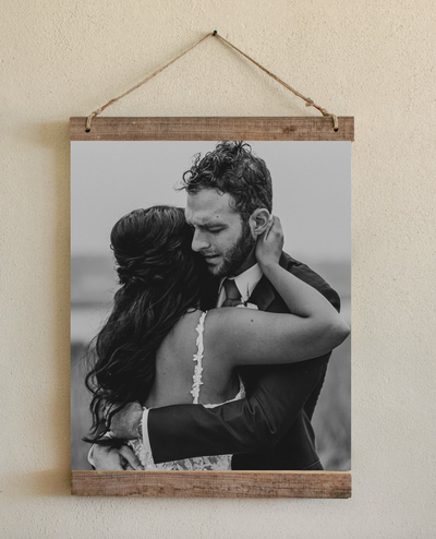 Bride and groom walk up memorial steps at their DC wedding