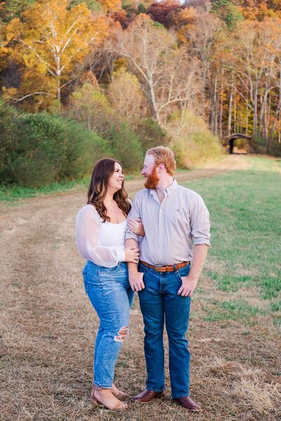 Country Engagement Session on a Farm in Forsyth