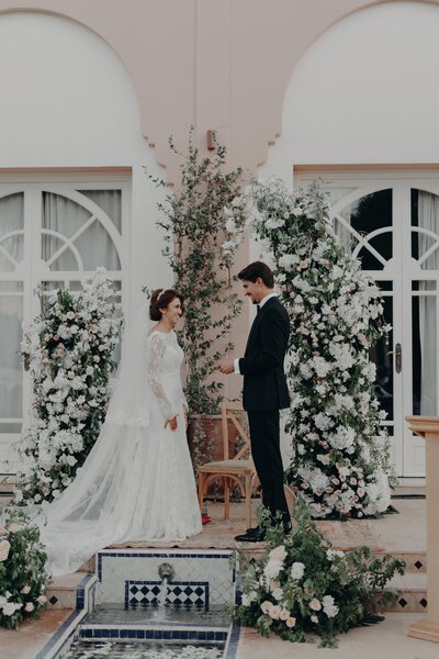 Bride and Groom Posing