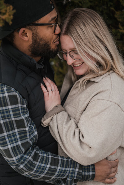 romantic engagement photos kitchener ontario