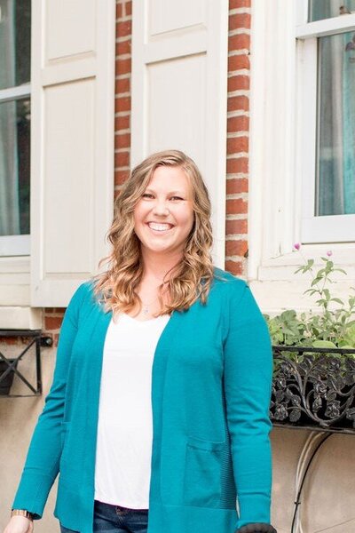 Julia Bocchese of Julia Renee Consulting watering plants