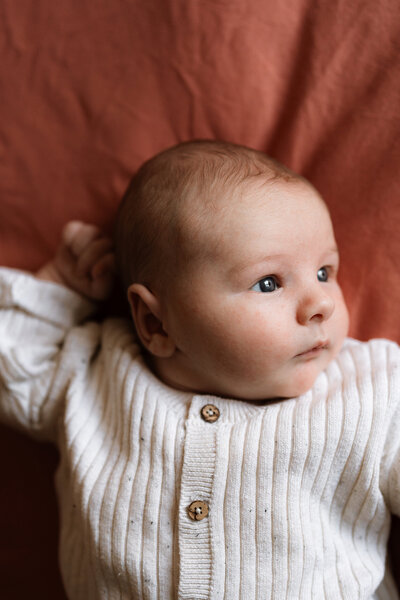 hele familie newborn babykamer fotografie