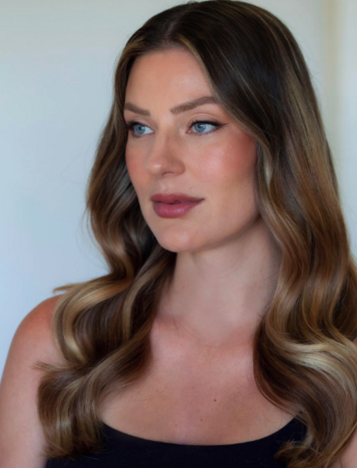 Hair and makeup for professional headshot session