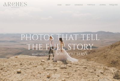 Arches Website Template for Showit