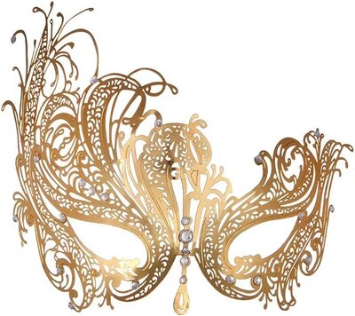 Gold Masquerade Mask for Women