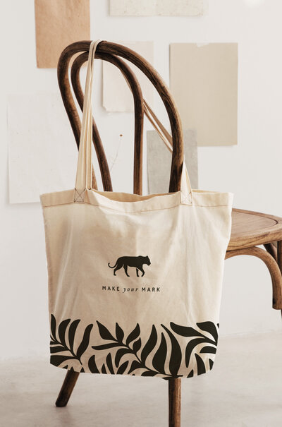 Custom branded tote bag