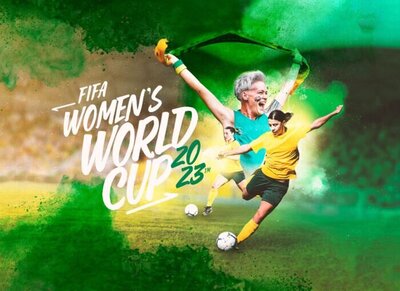 Festival-style DJ setup at FIFA Women’s World Cup event in Australia with vibrant crowd engagement