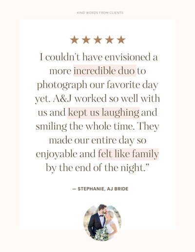 12 Wedding Pricing Guide Client Review 2