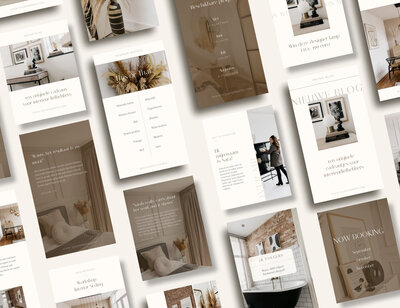 Instagram templates voor interieur designers