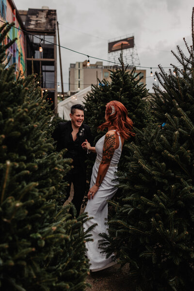 LGBTQ elopement in New York City with two gay men kissing in Central Park