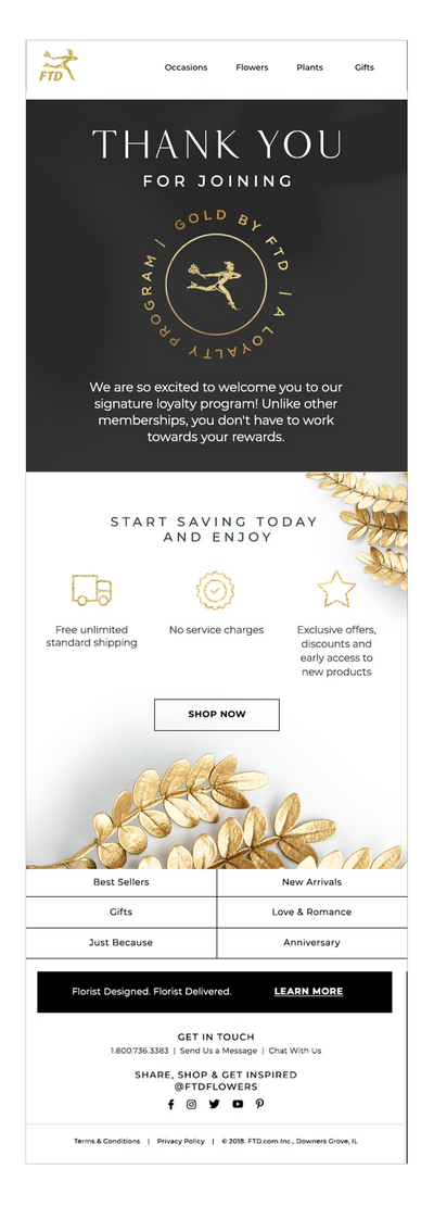 FTD Gold Email