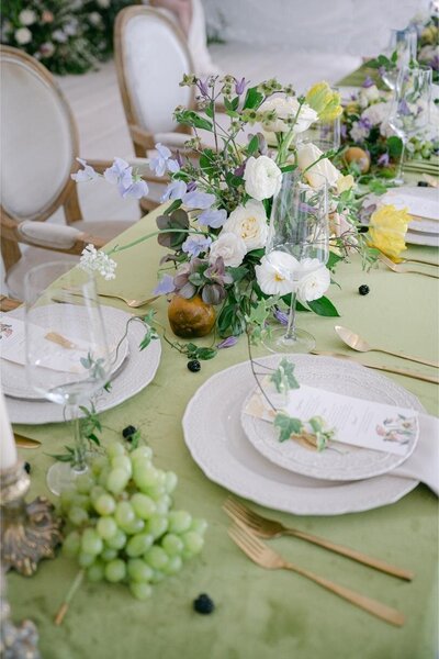 Blush and green wedding menu 9