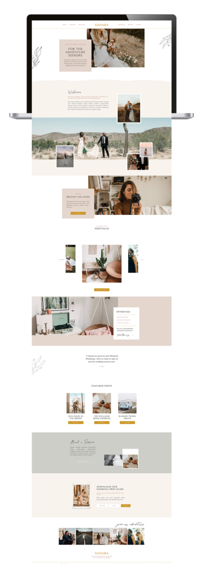 Sahara | Showit Template for Photographers