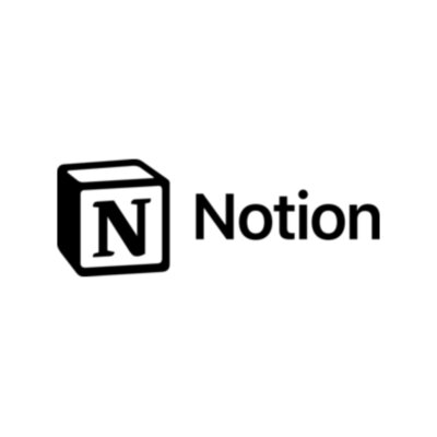 Notion logo representing workspace and productivity tools for business organization and project management.