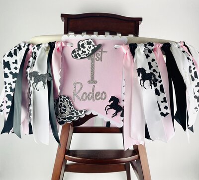 My 1st Rodeo High Chair Banner