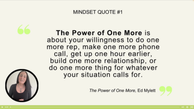mindset quote from course