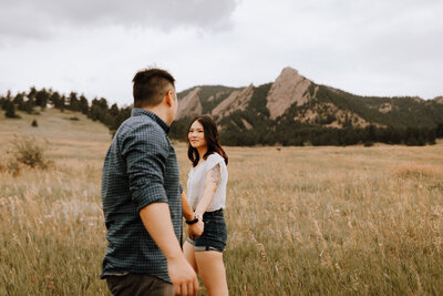 colorado couple at chautauqua park