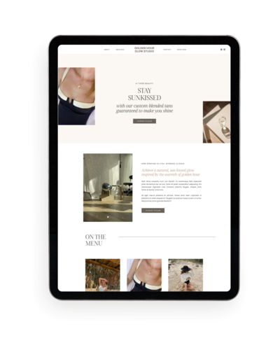 website template in Flourish Foundry Designs showit template shop