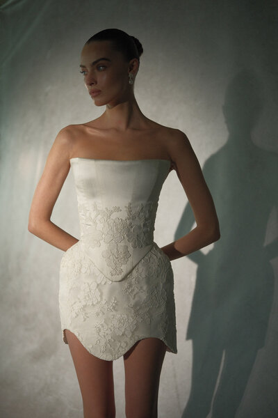 The Margot Studios Margaret Gown stocked at Sunday's Bride, stocked at Sundays Bride, London. UK