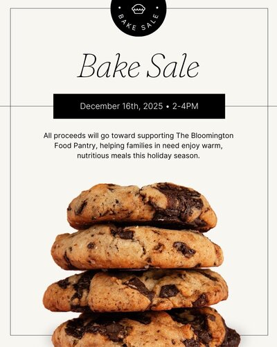 social media template for bakeries and restaurants - bake sale