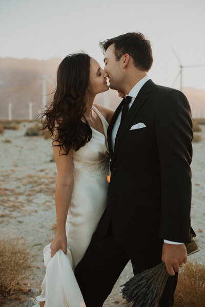 a fun and unique palm springs windmill wedding day